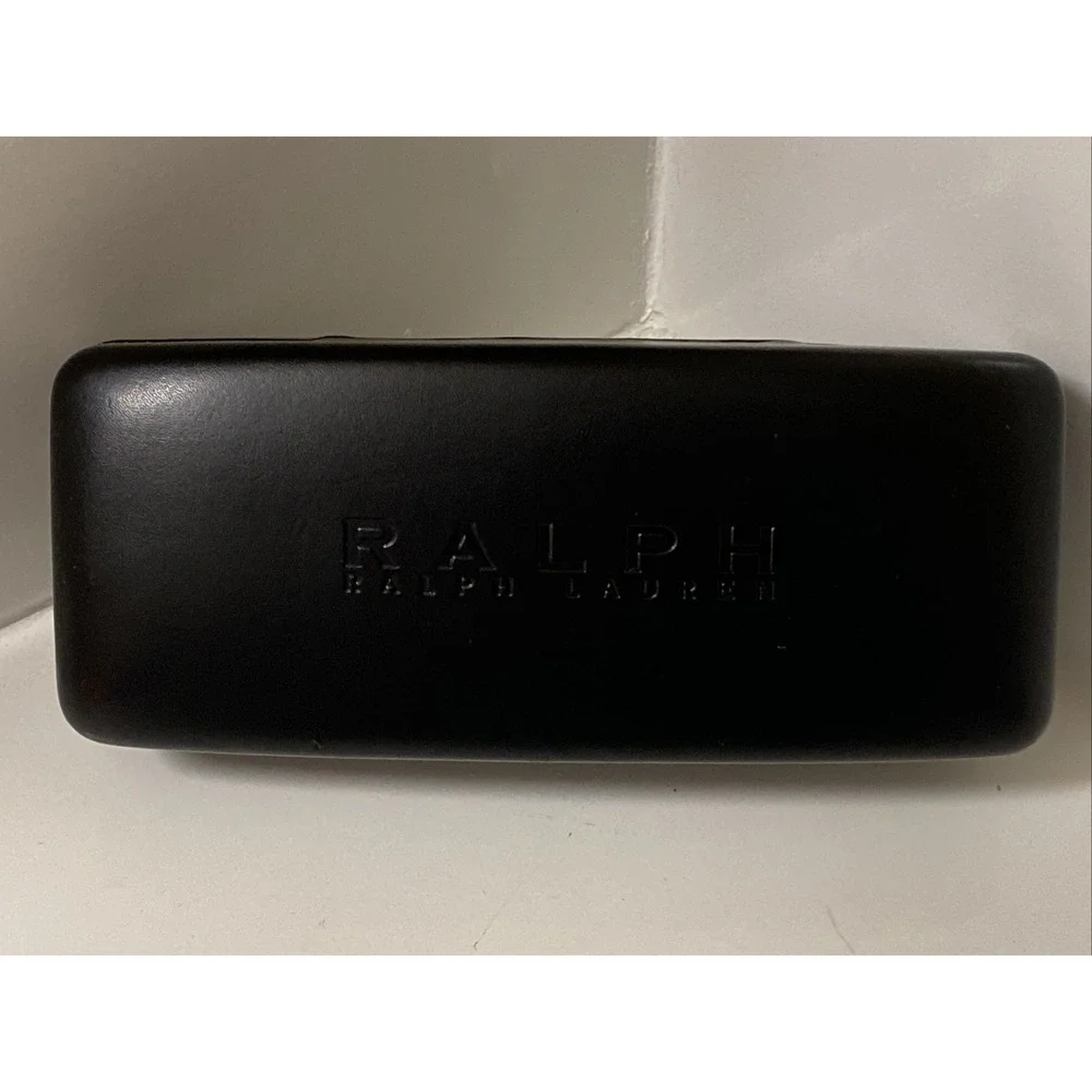 Ralph Lauren RRL Hard Shell Glasses Sunglass Case Black Eyewear Velvet Interior